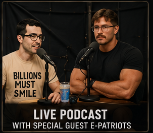 Live outdoor podcast on stage with Jonnie Munier and Kingpilled