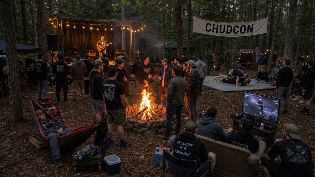 A wide view of CHUDCON activities in the woods
